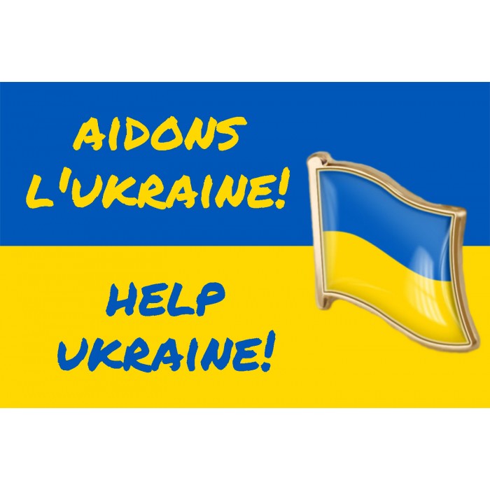 Épinglette drapeau de l'Ukraine