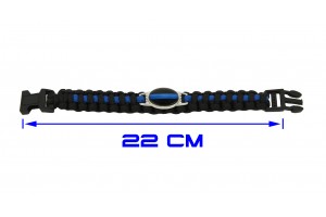 Bracelet Blue Line en paracorde
