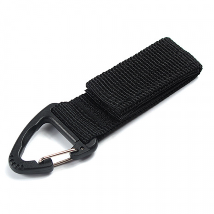 Crochet / porte-clés pour ceinture ou MOLLE (plastique)