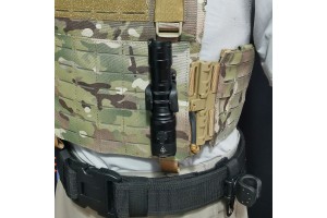 U Clip MOLLE Tactical Torch Lamp Holder Pouch
