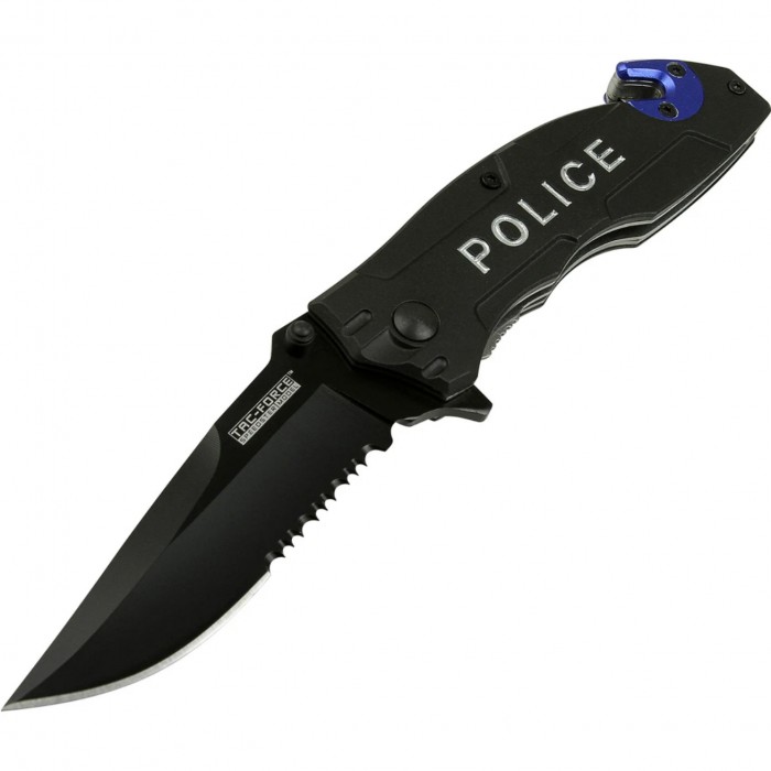 POLICE folding rescue knife