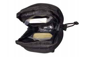 admin pouch with hooks on flap MOLLE black