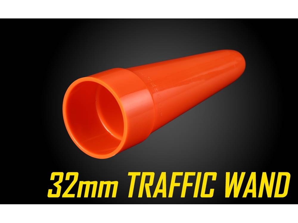 Orange traffic wand cone (32mm)