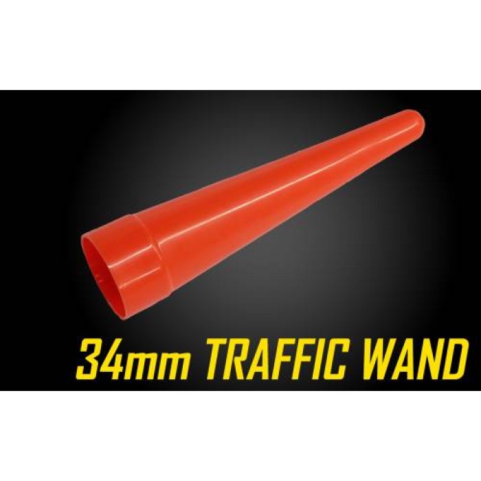 Orange traffic wand cone (34mm)