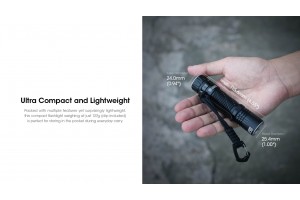Puissante lampe torche rechargeable USB Nitecore EDC33