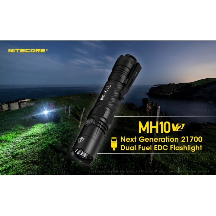 MH10 V2 Tactical Flashlight - 1200 Lumens