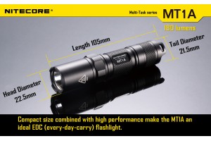 Nitecore MT1A mini lampe tactique 1 pile AA