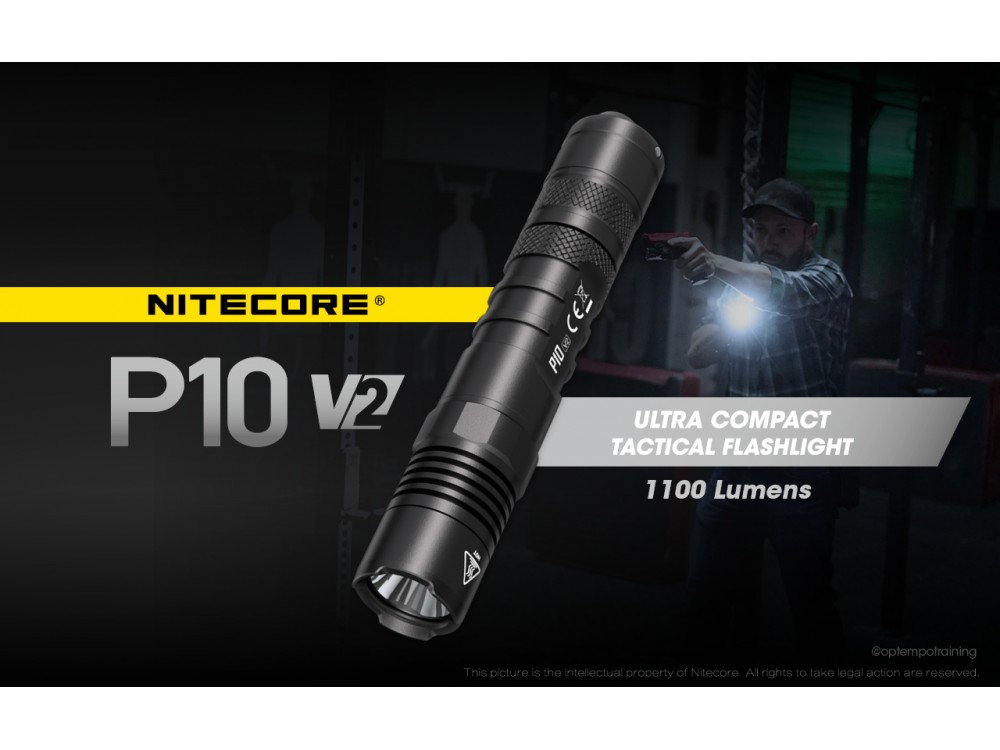 P10 V2 Tactical Flashlight - 1100 Lumens