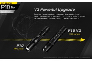 Nitecore P10 V2 powerful rechargeable flashlight