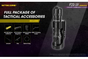 Nitecore P20i UV tactical flashlight kit