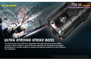 Nitecore P20i UV tactical flashlight glass breaking