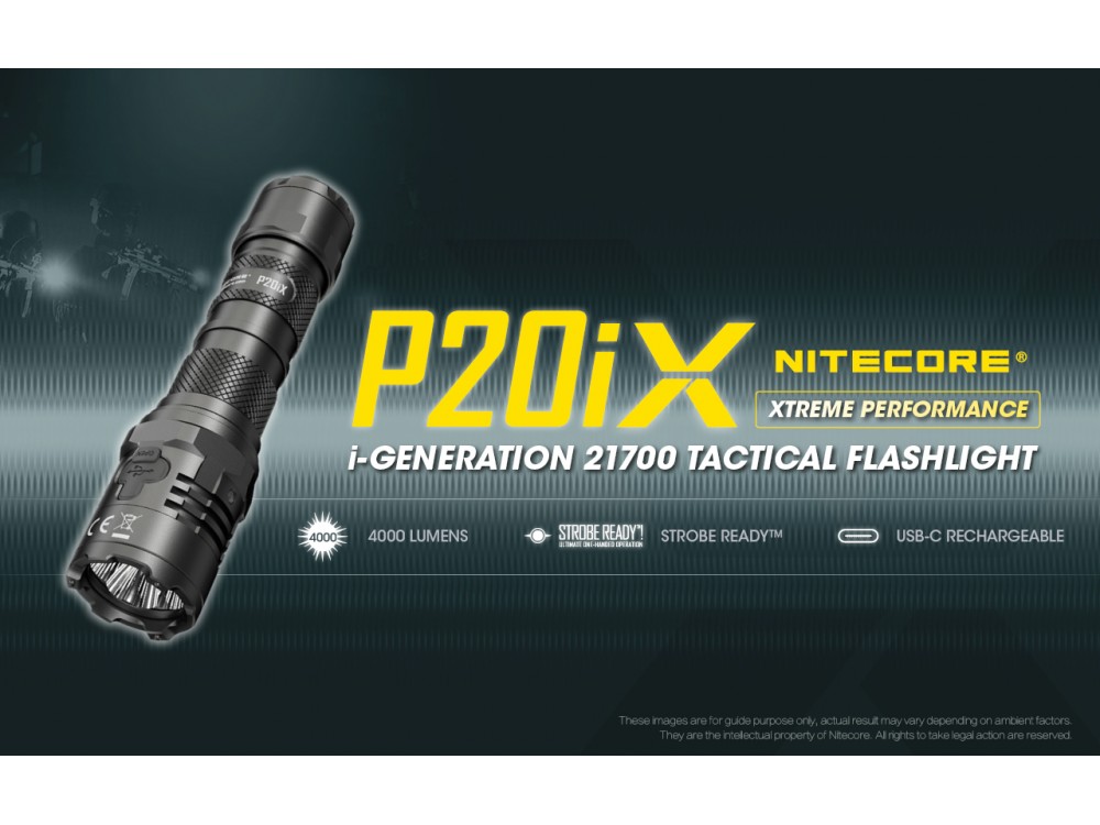 P20iX Tactical Flashlight - 4000 Lumens