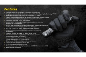 Nitecore P23i powerful rechageable flaslight features