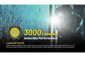 Nitecore P23i powerful rechageable flaslight 3000 lumens