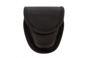 Nylon hook and loop belt handcuff pouch