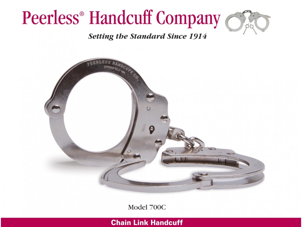 700c Peerless Handcuffs - Nickel