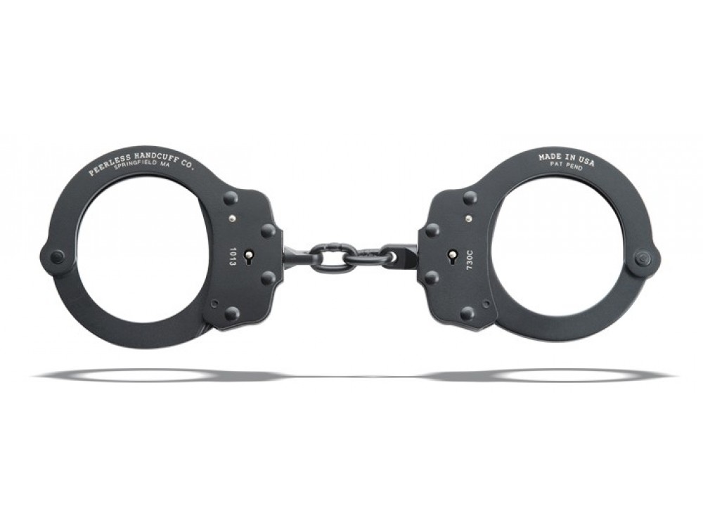 730C Peerless SUPERLITE Aluminum Handcuffs - BLACK