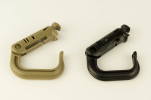 Black auto locking carabiner