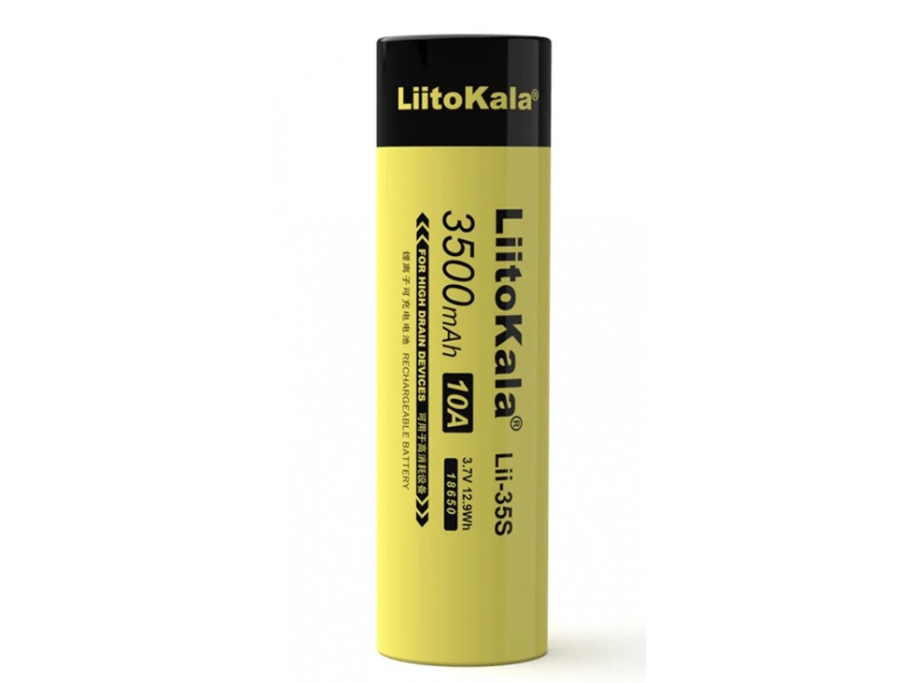 Rechargeable Li-Ion 18650 battery - 3500mAh