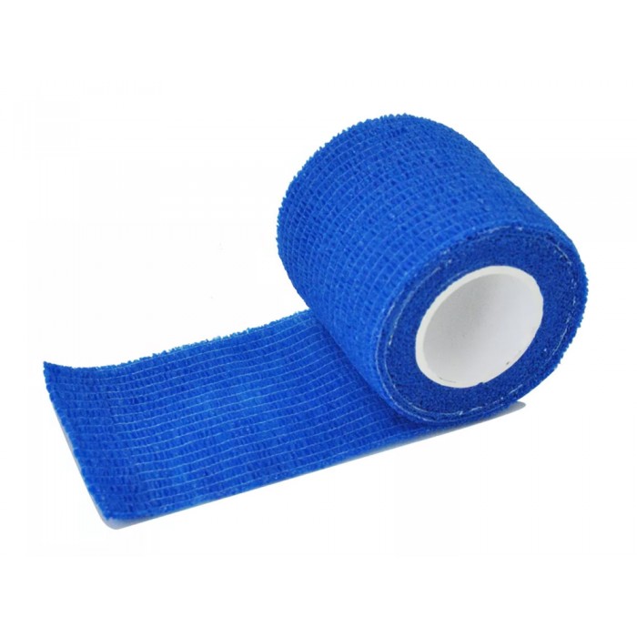 Ruban bandage élastique auto adhérent (bleu)
