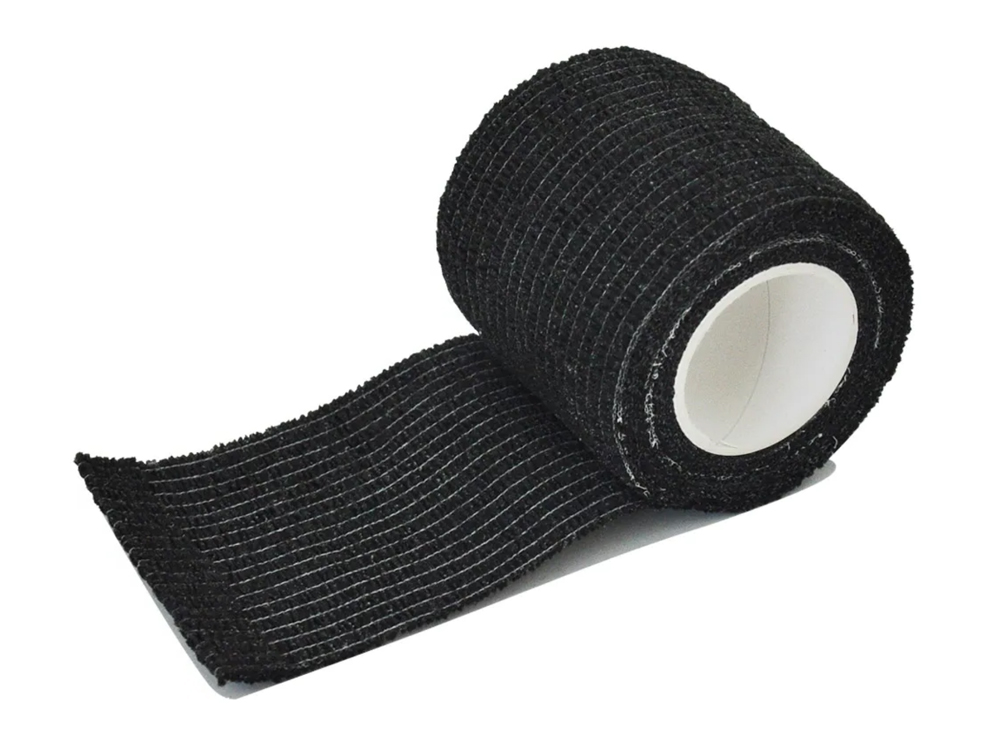 Ruban bandage élastique auto adhérent (noir)
