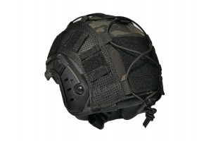 FAST - MICH Helmet cover (Black camo) XL