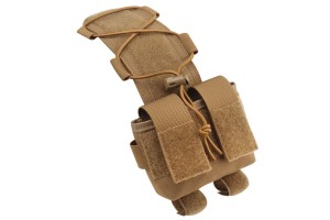 Battery pouch for FAST ACH MICH military helmet tan